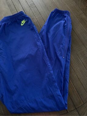 Rare Vintage Nike Track Pants – Blue – Large